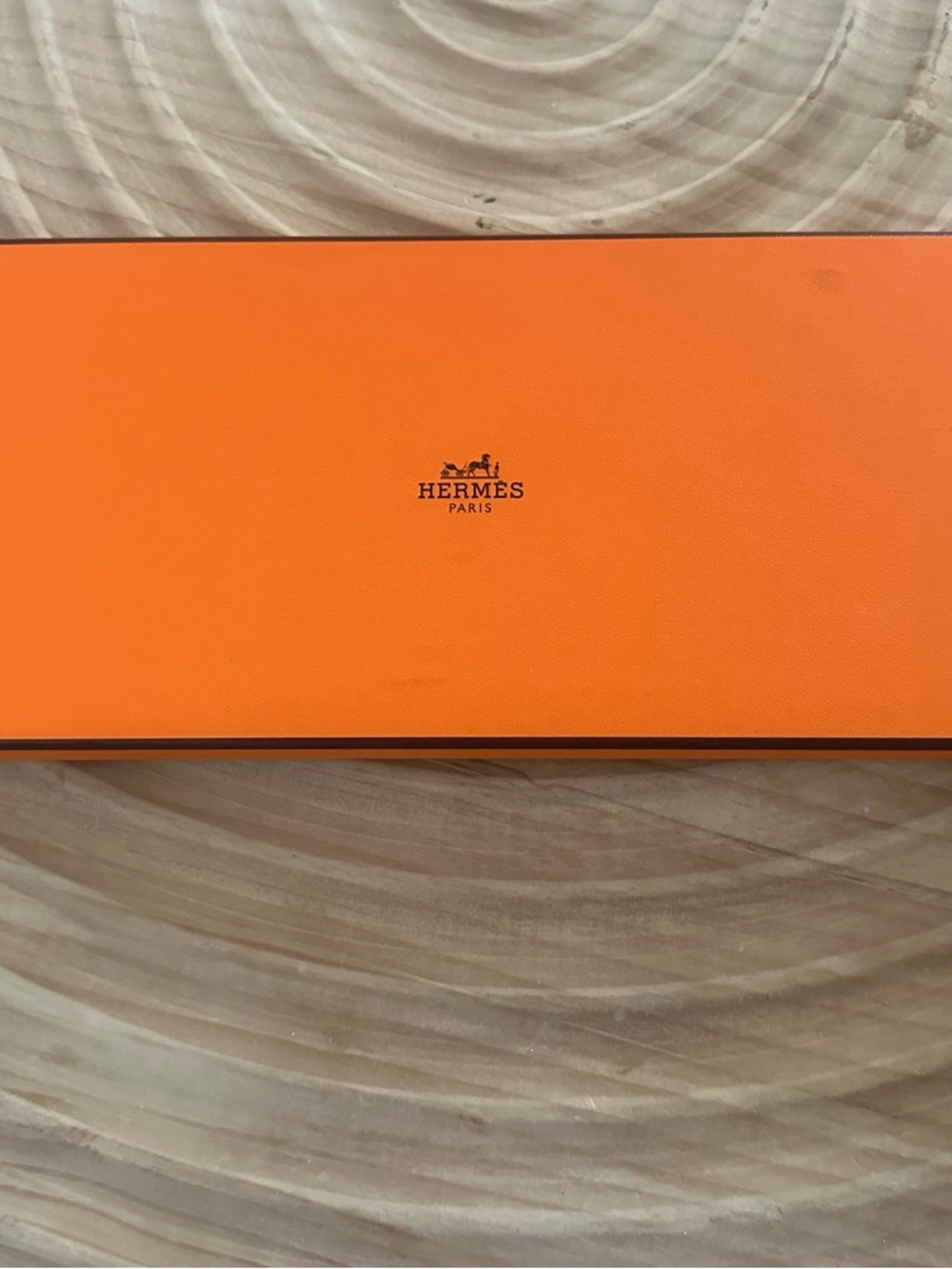 Hermes Orange Storage Box with Black Logo